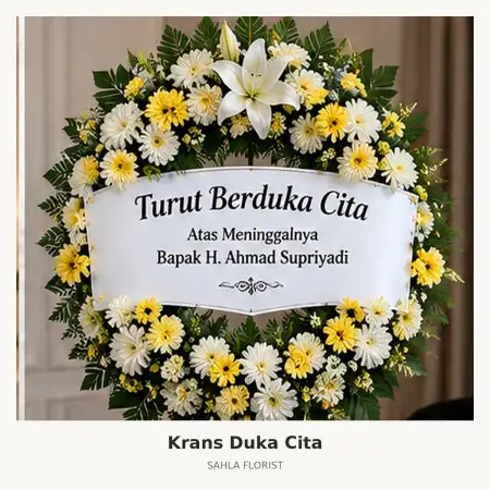 Krans Bunga Duka Rumah Duka Tabitha